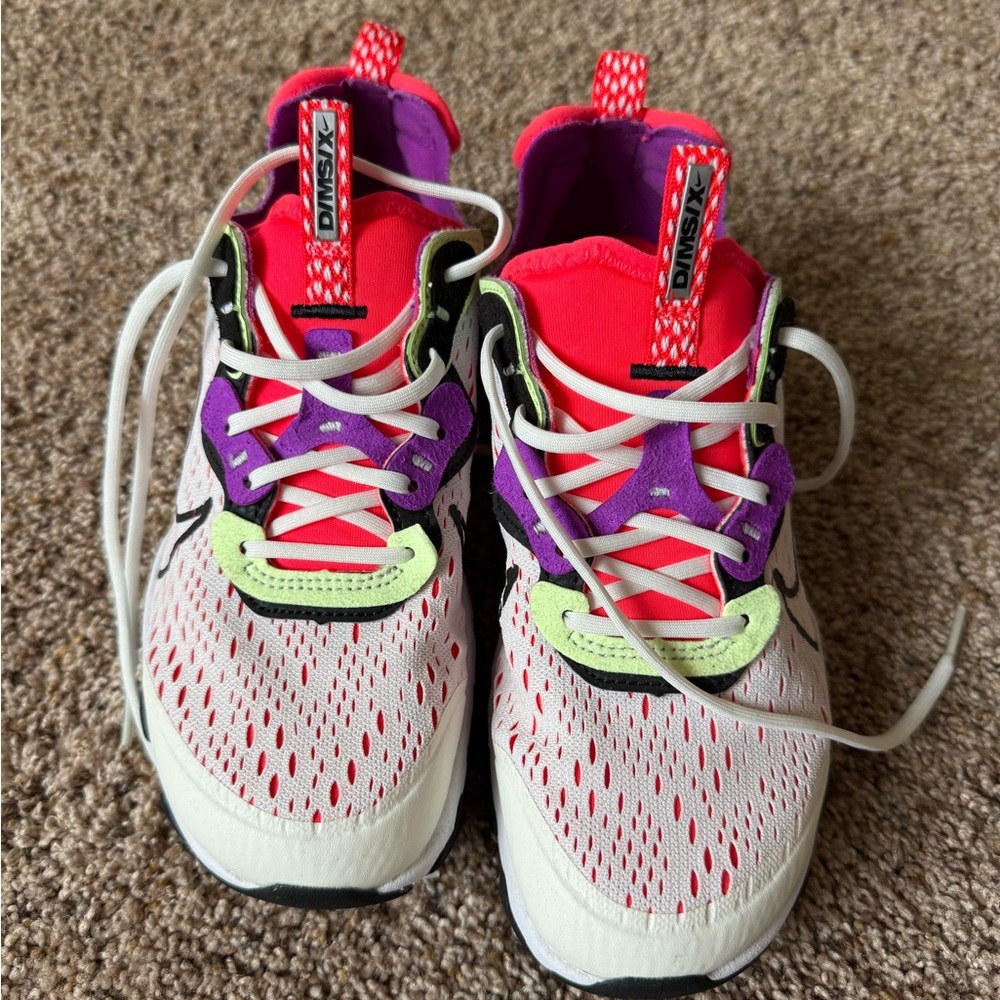 Nike Kids Shoes with Purple and Pink Accents